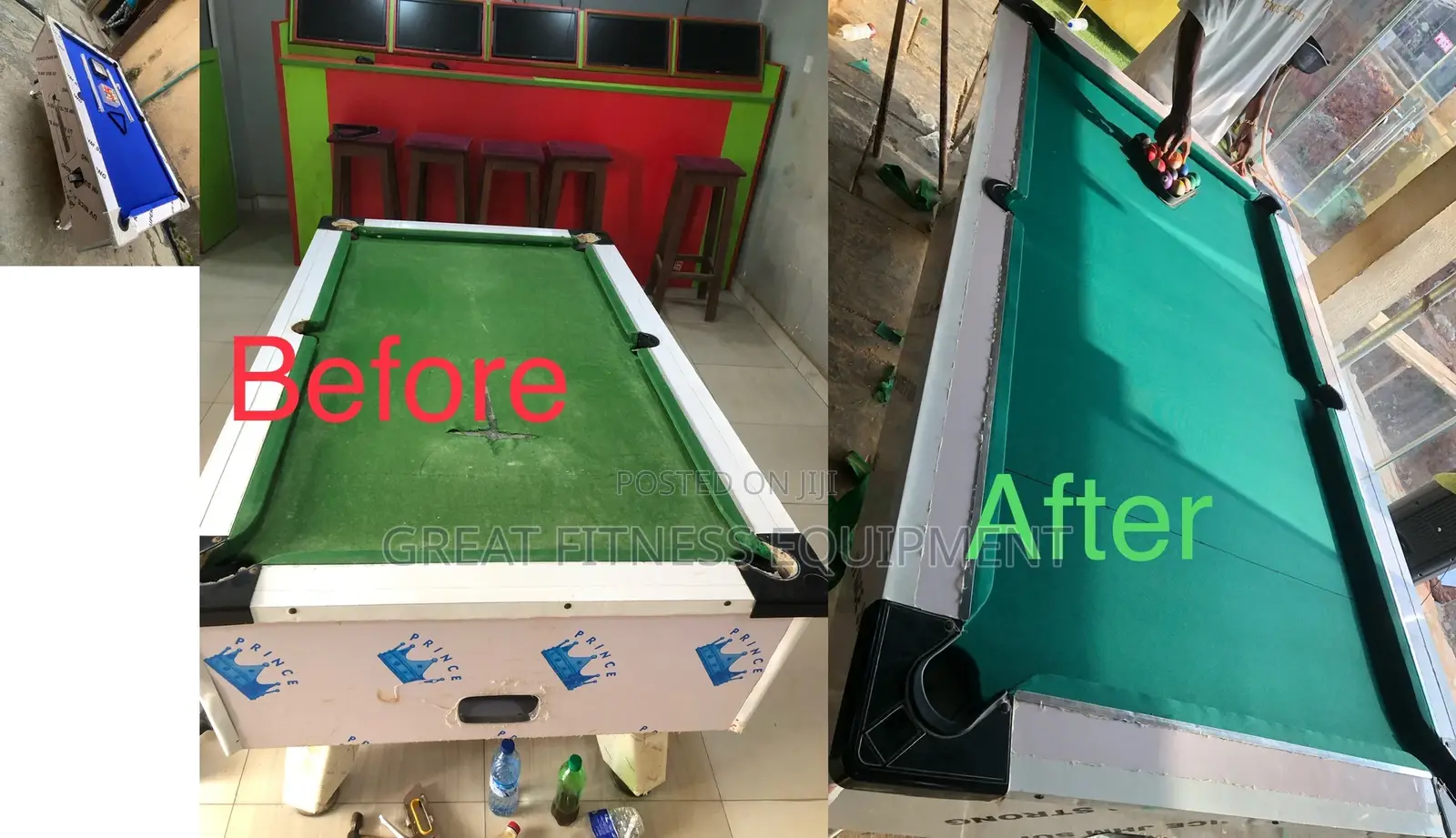 Changing of Snooker Rug and Maintenance