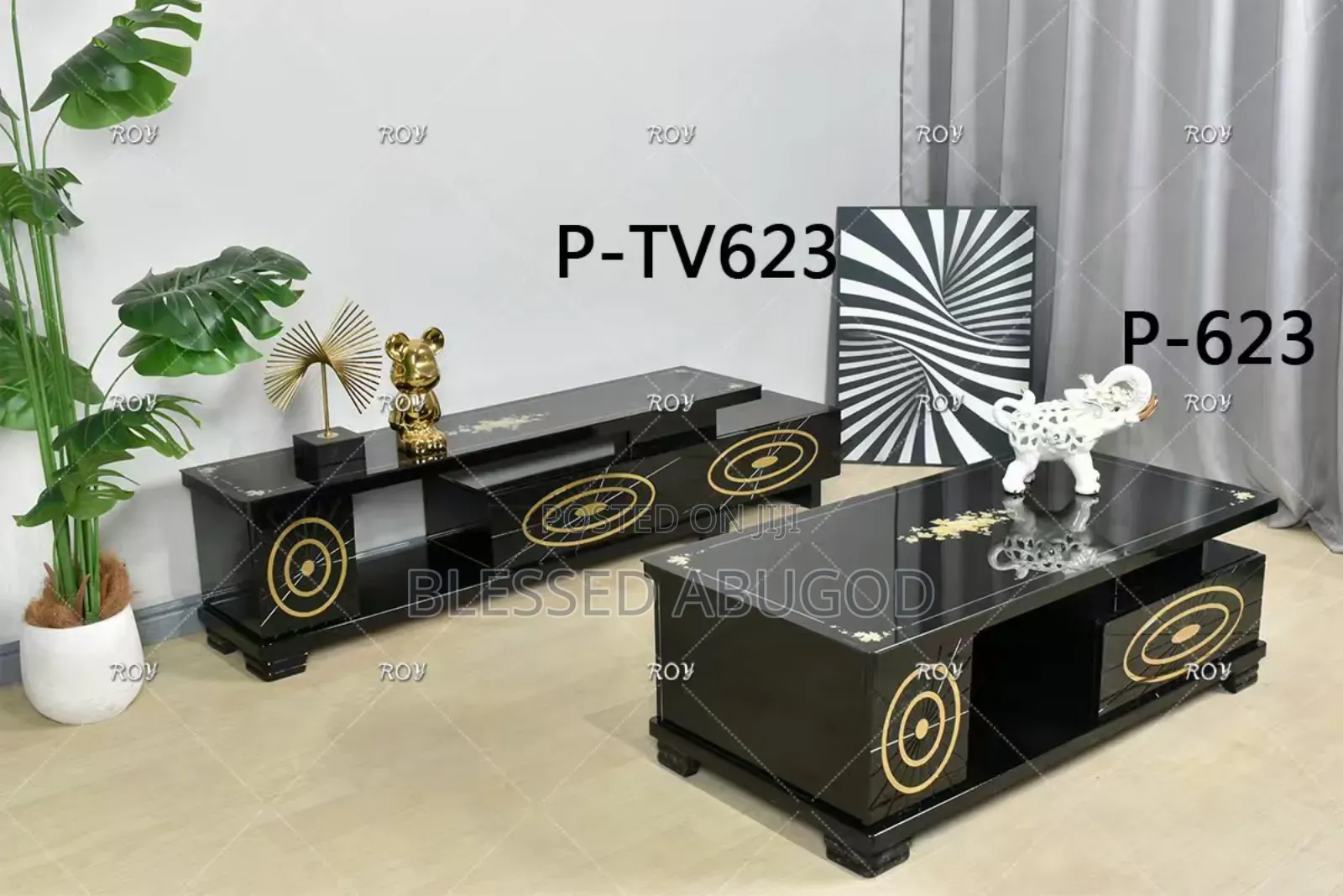 Executive Center Table With Tv Stand