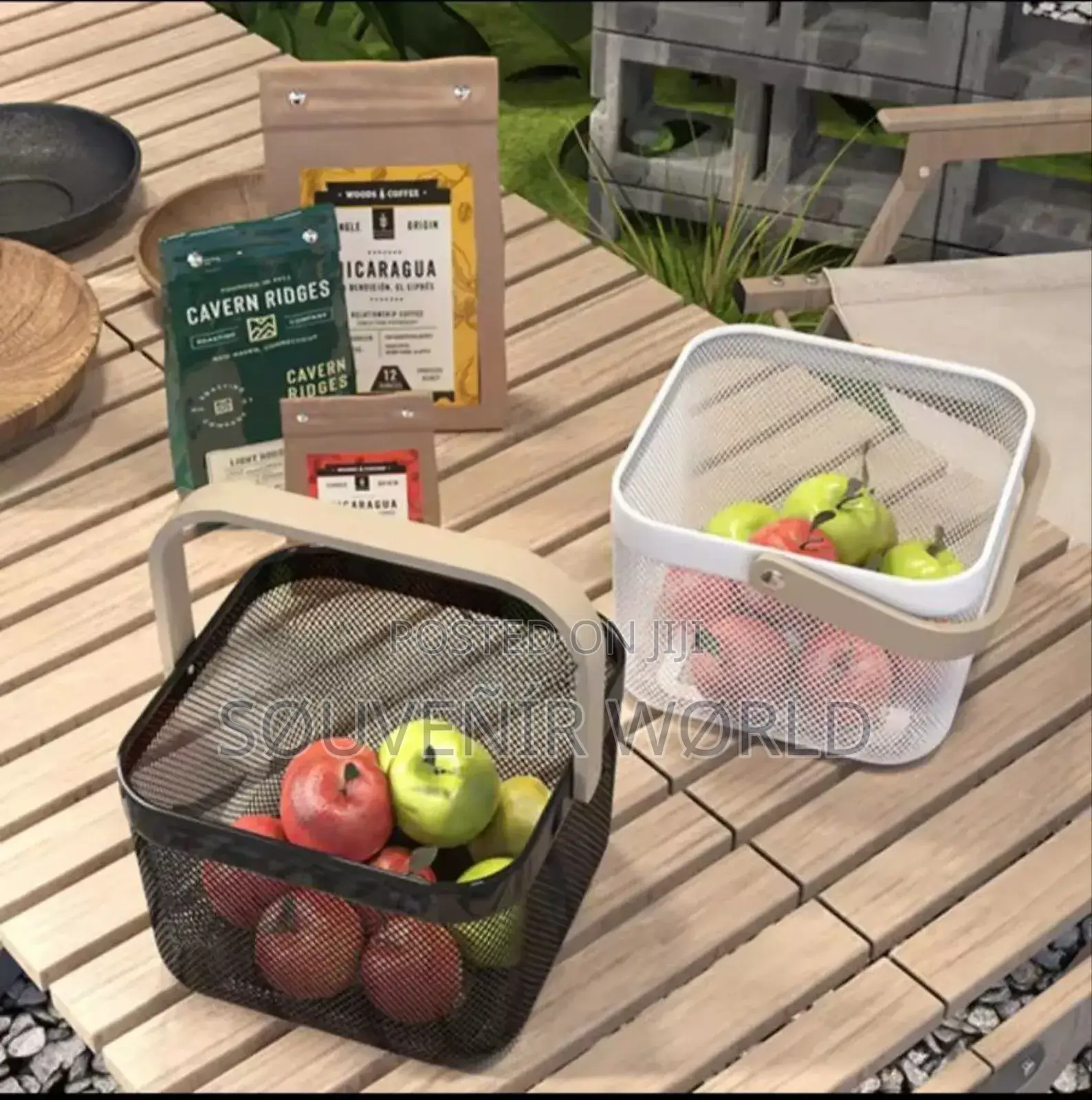 Storage Basket With Wooden