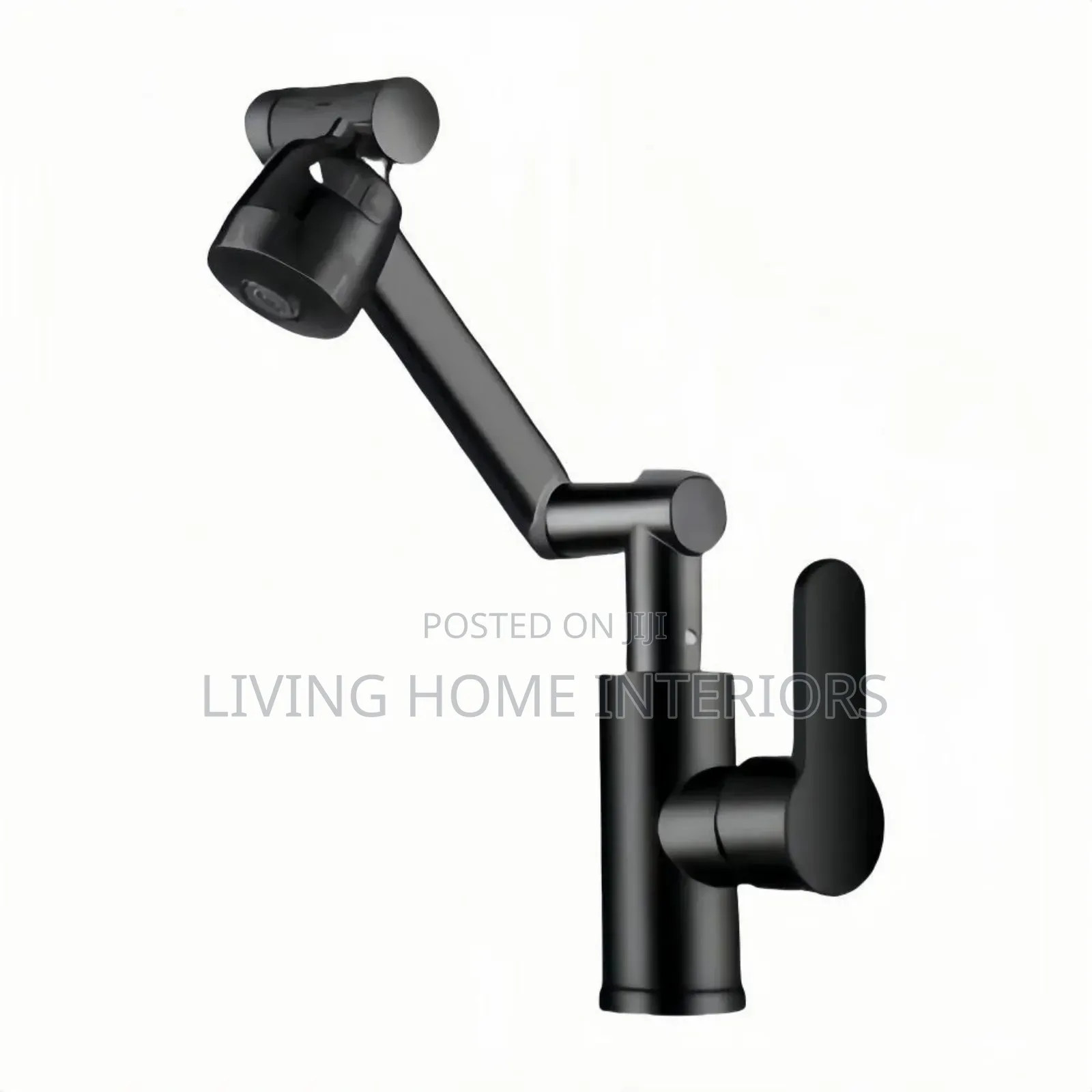 Matte Black Adjustable Basin Mixer Tap