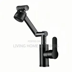 Matte Black Adjustable Basin Mixer Tap