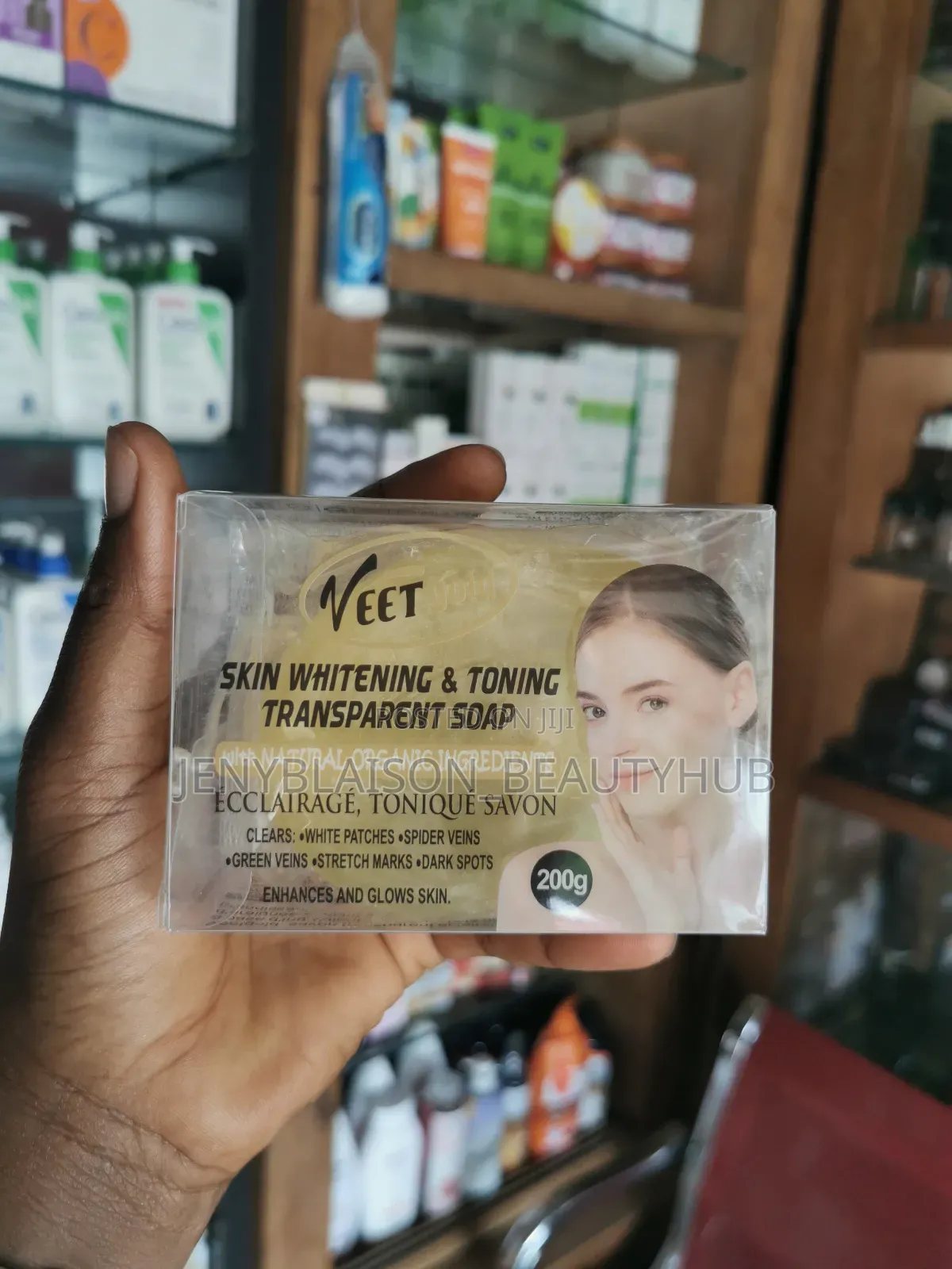 Veet Skin Whitening Toning Transparent Soap