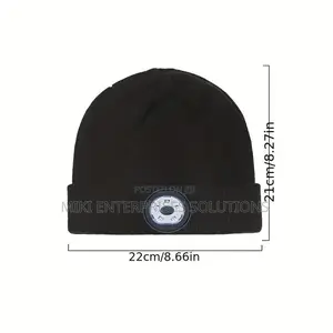 Wireless Beanie Hat With Light Plus Music Headphones