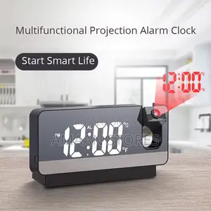 Led Digital Projector Alarm Clock With Usb Calendar