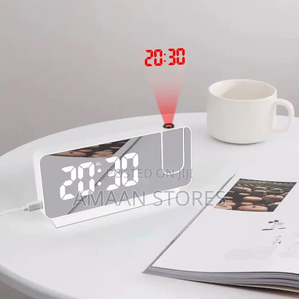 Led Digital Projector Alarm Clock With Usb Calendar