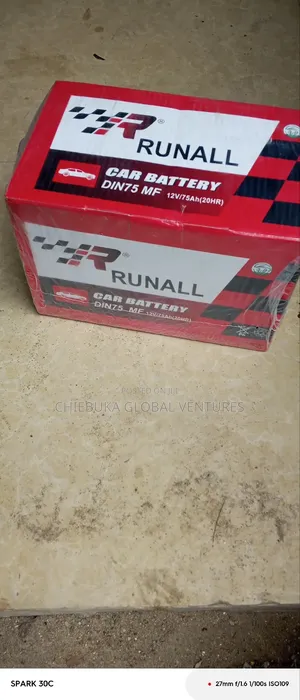 Run All 12v75 Ah (20hr)Car Battery