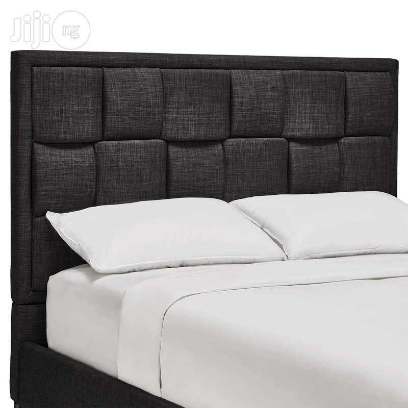 Woven Blocks Upholstered Bed Frame 4.5