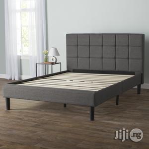 Woven Blocks Upholstered Bed Frame 4.5