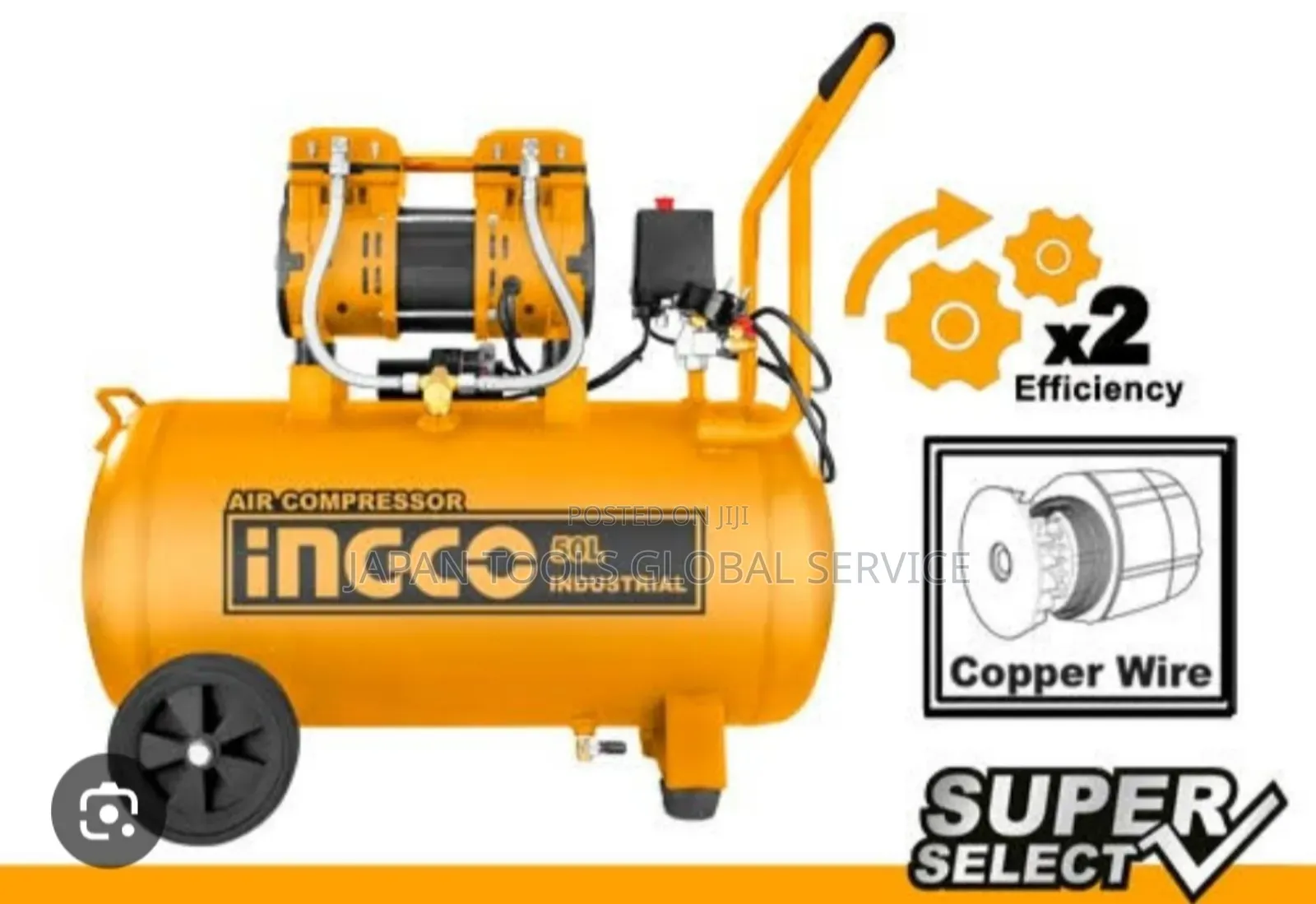 Ingco Industrial 50l Air Compressor