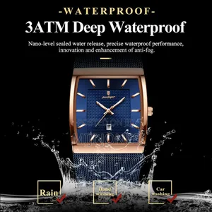 "Poedagar Sapphire Glass Watch - Waterproof, Full Package"