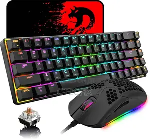 Photo - Wired RGB Backlit Mechanical Gaming Mouse Keyboard, 68 Keys