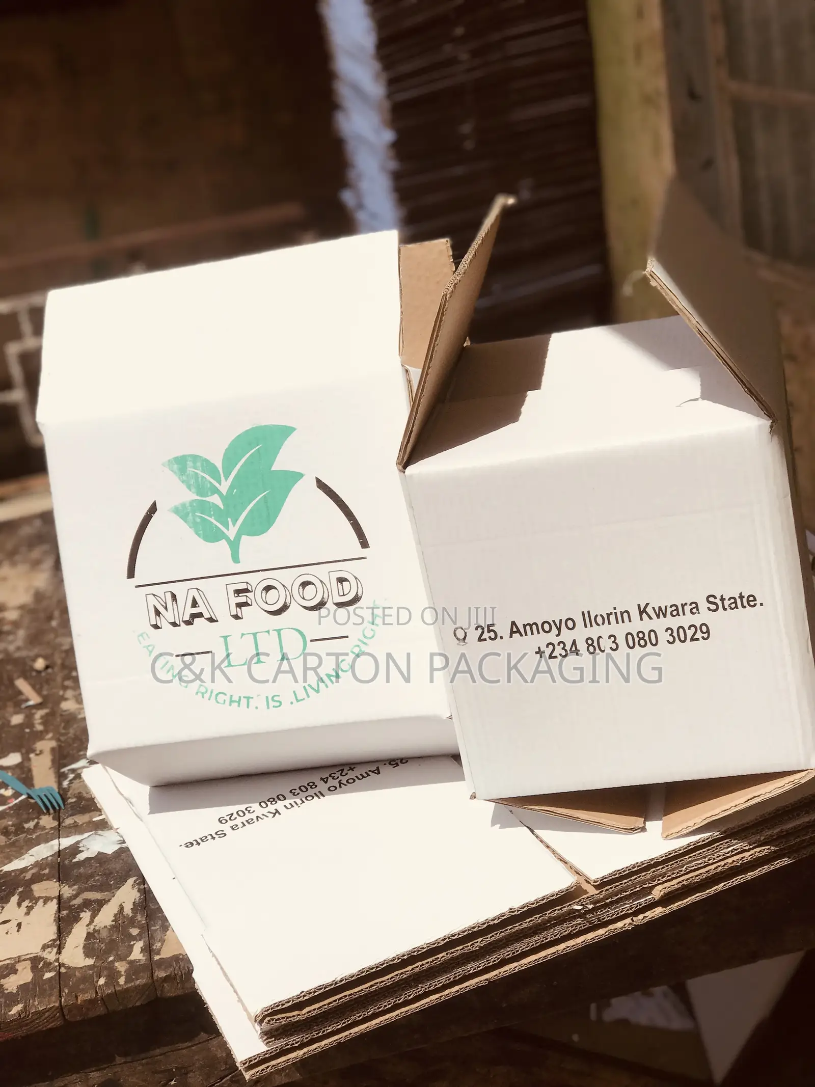 Two Colour Printed Carton Box