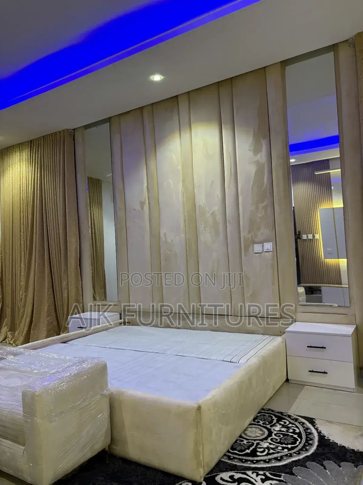 Full Wall Padded Bedframe