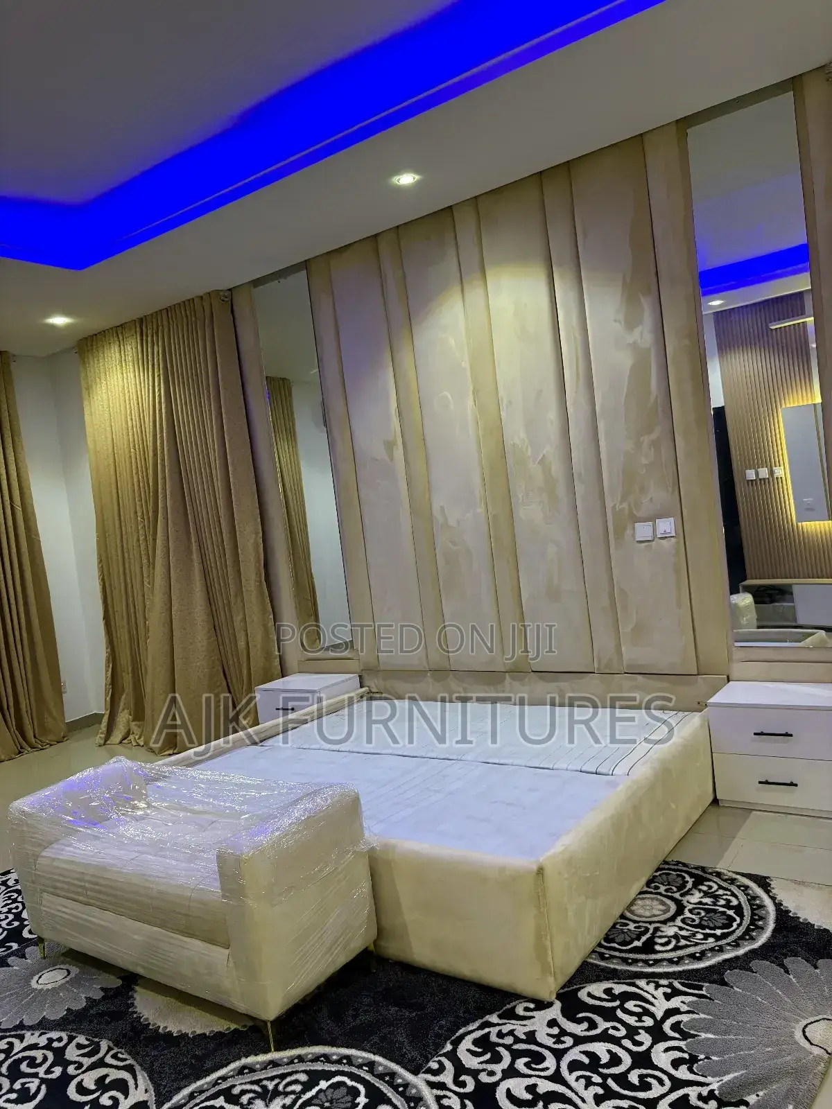 Full Wall Padded Bedframe
