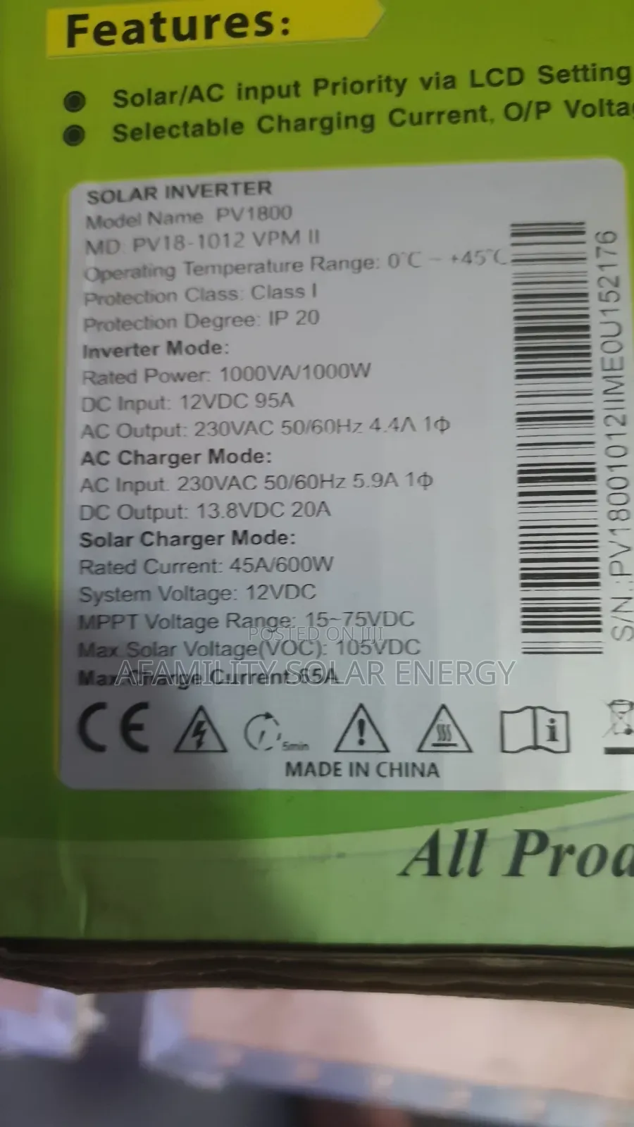 Inverter 1kva Hybrid