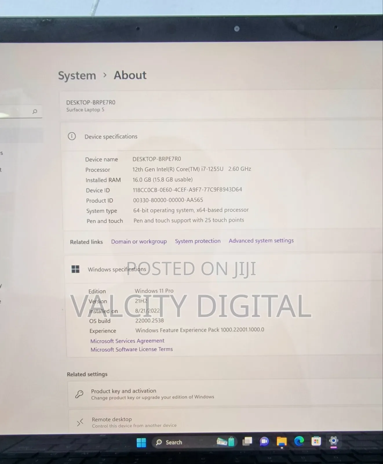 Laptop Microsoft Surface Laptop 5 16GB Intel Core i7 SSD 512GB