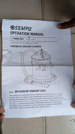 Pneumatic Vacuum Cleaner