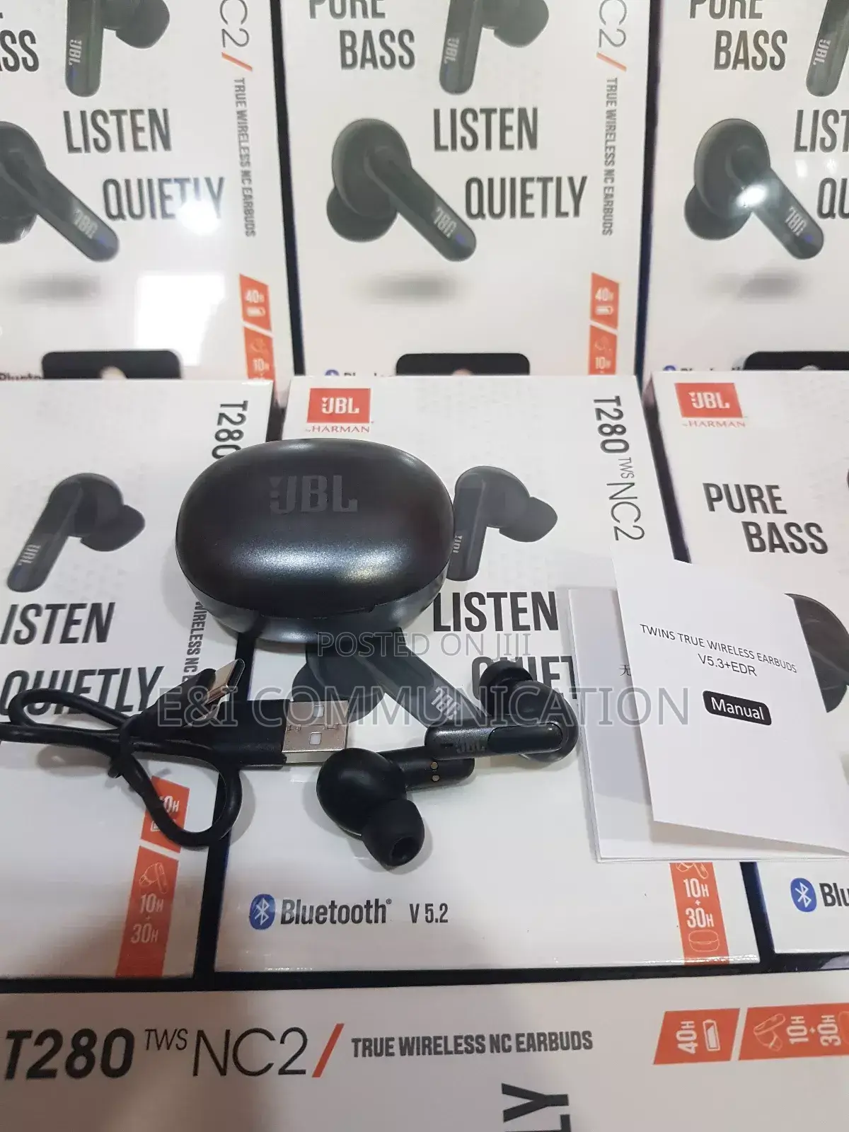 JBL T280 Airpods.