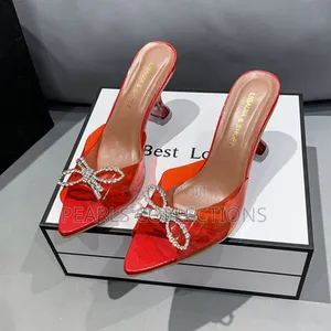 Photo - Red Heel Shoes/Sandals for Women