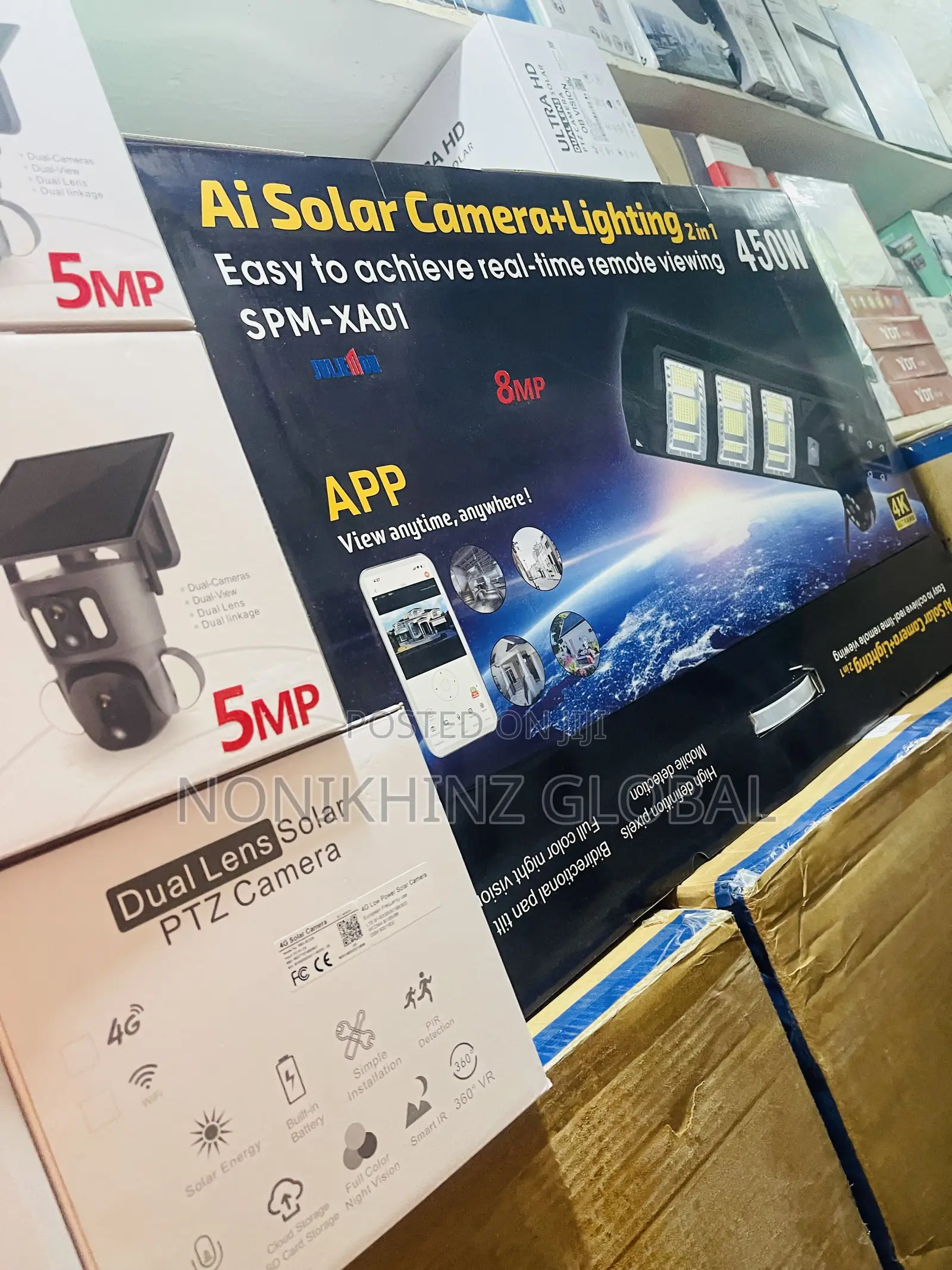 PTZ Camera Solar Street Lights