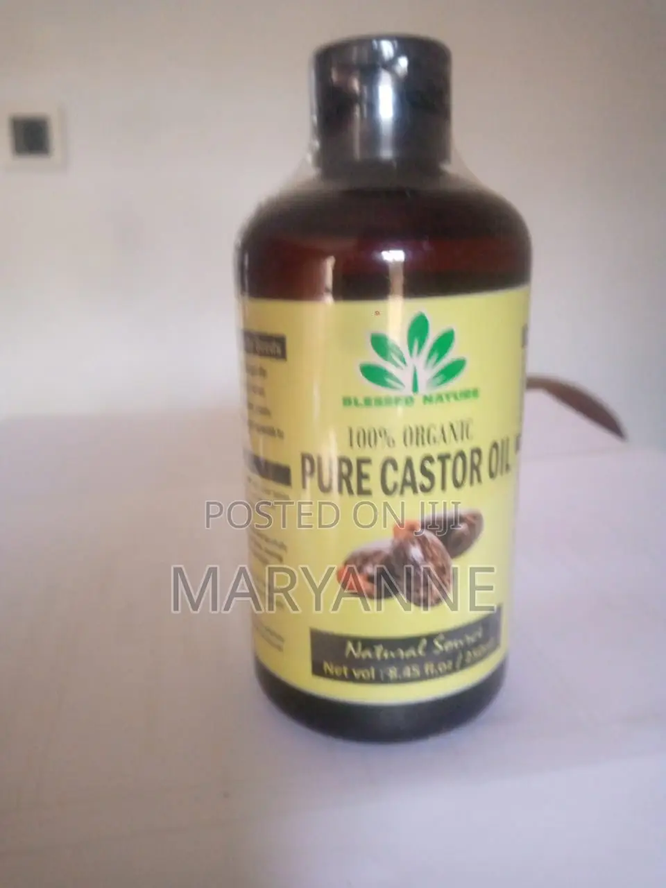Pure Organic Cold Pressed Castor Oil (250ml)