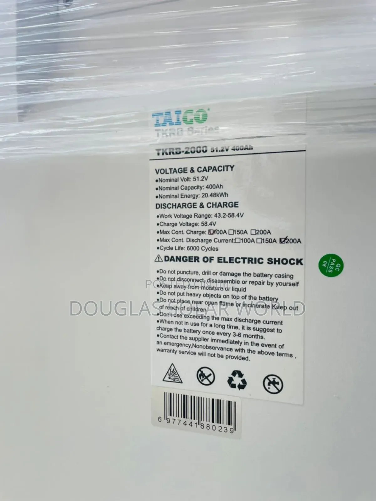 20kwh 48v Taico Lithium Battery