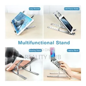 Metallic Laptop Stand Portable and Adjustable