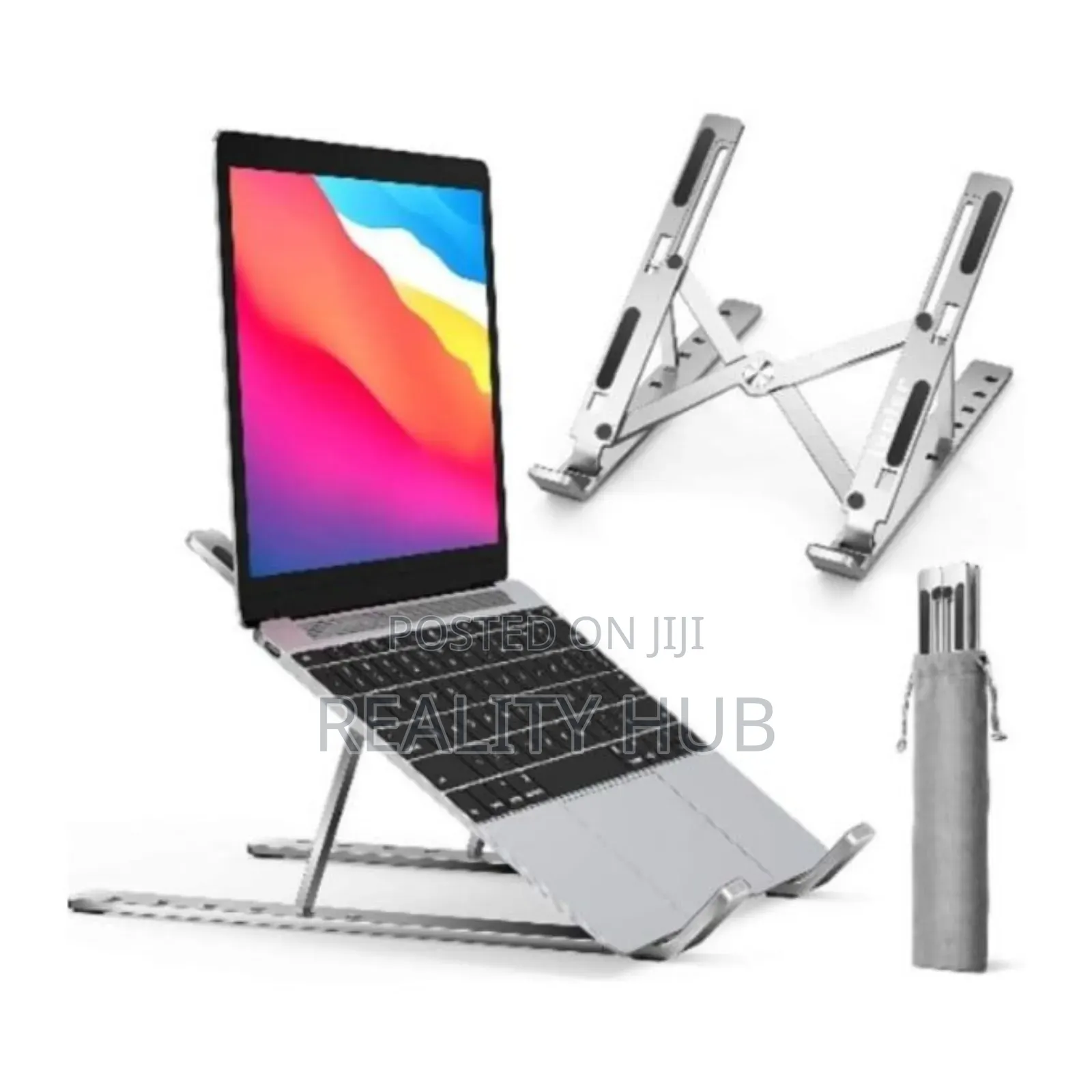 Metallic Laptop Stand Portable and Adjustable