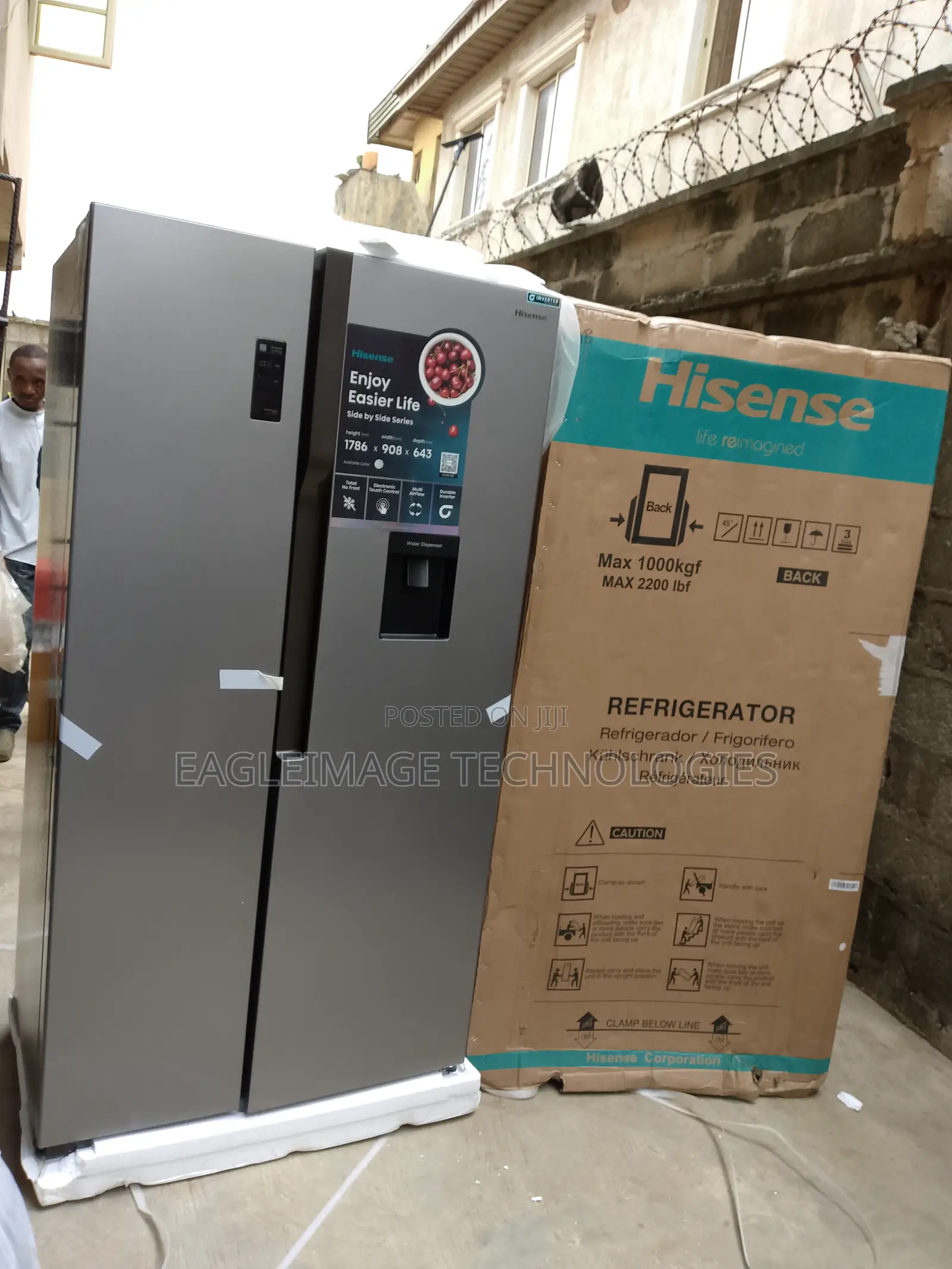 Accessible Hisense Side by Side Refrigerator Rc-67ws