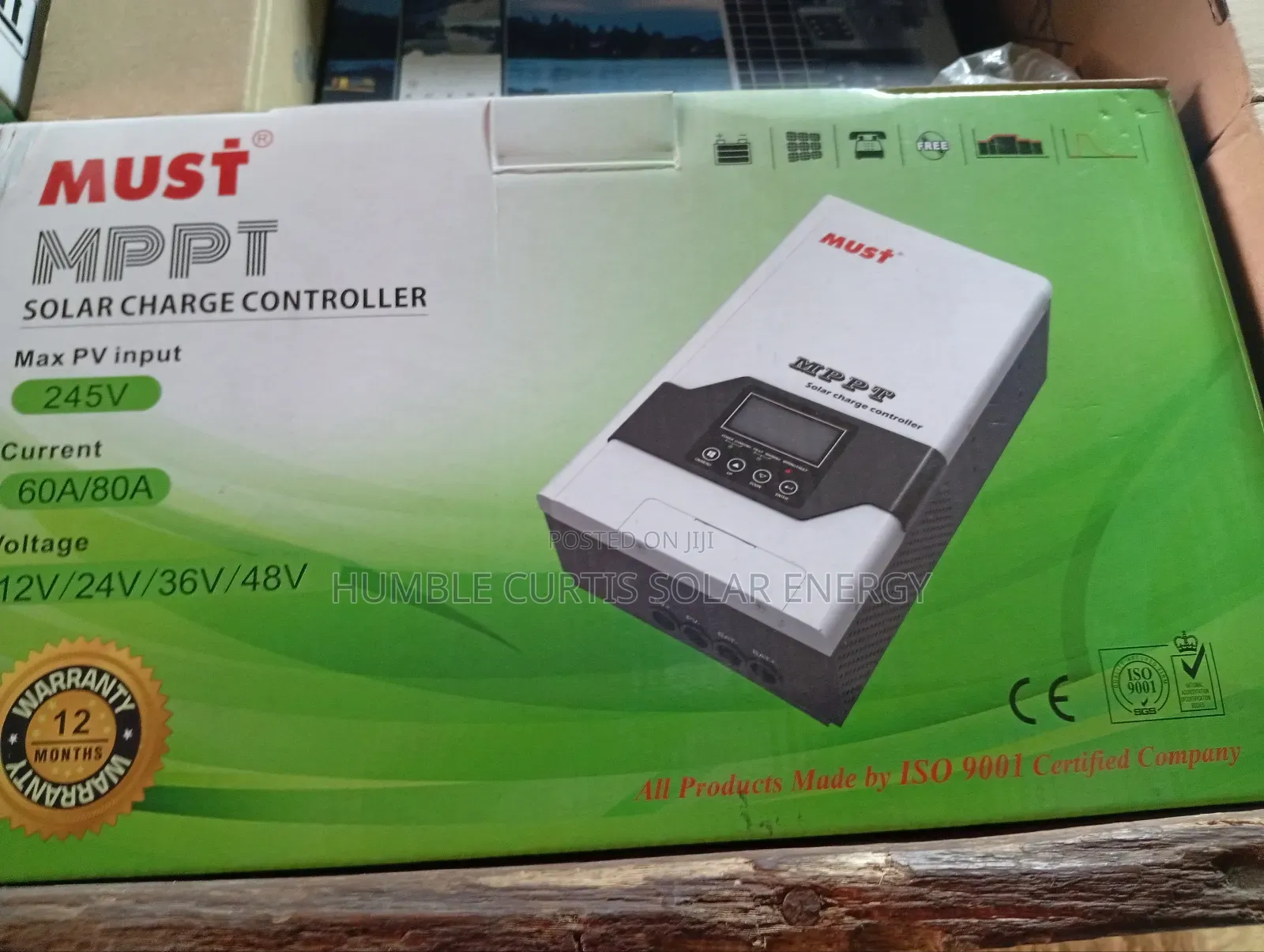 Must MPPT 80ah Charge Controller