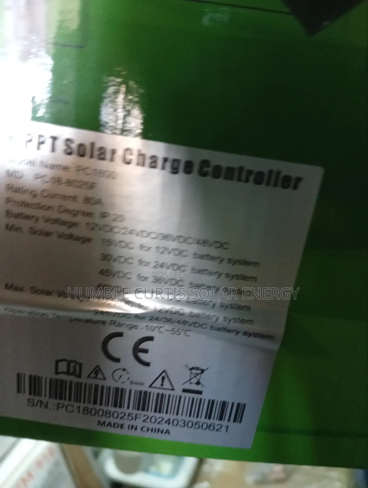 Must MPPT 80ah Charge Controller