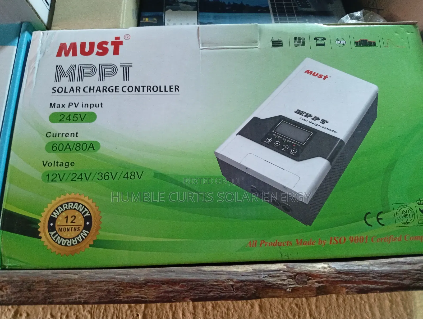 Must MPPT 80ah Charge Controller