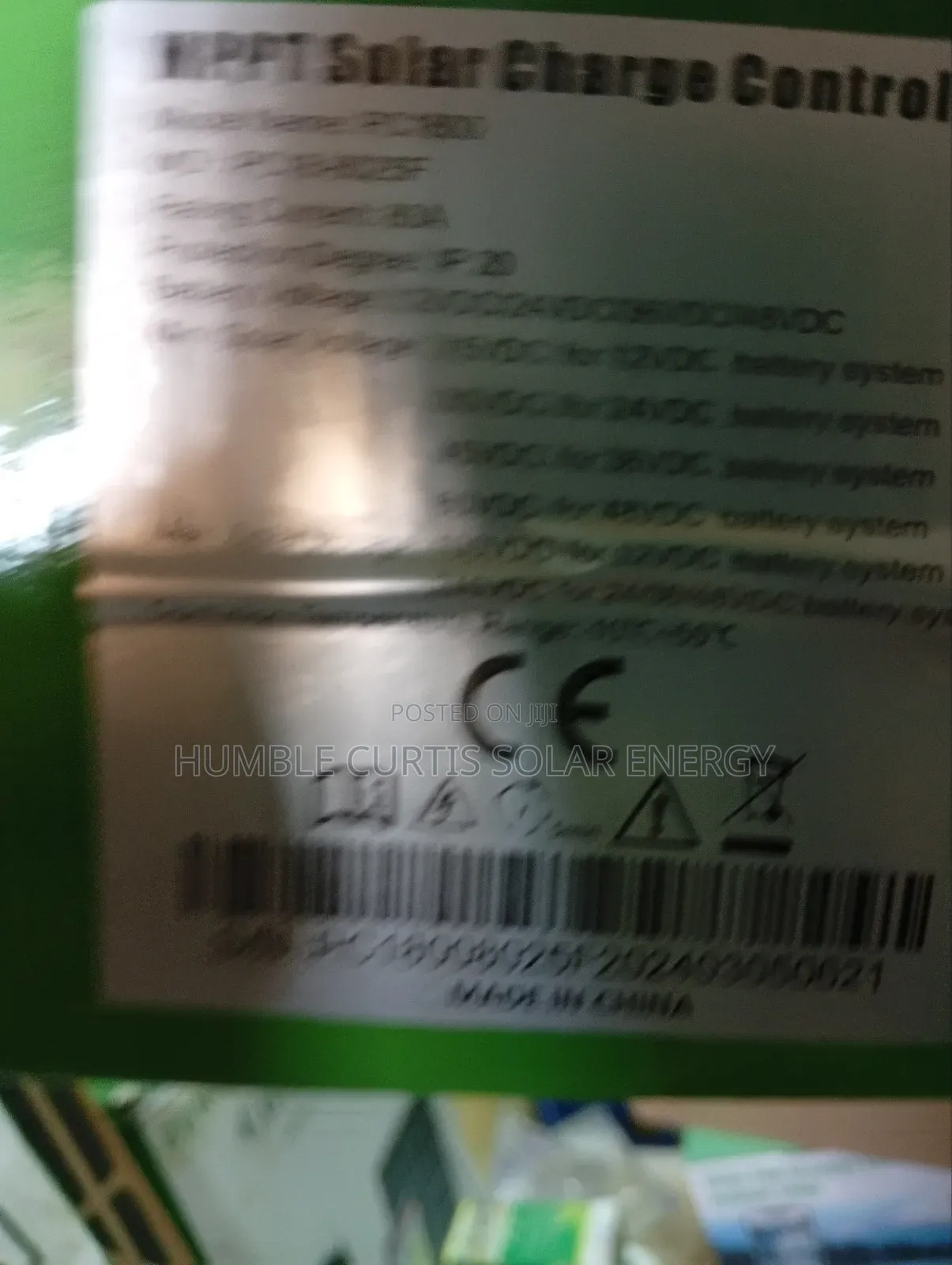 Must MPPT 80ah Charge Controller