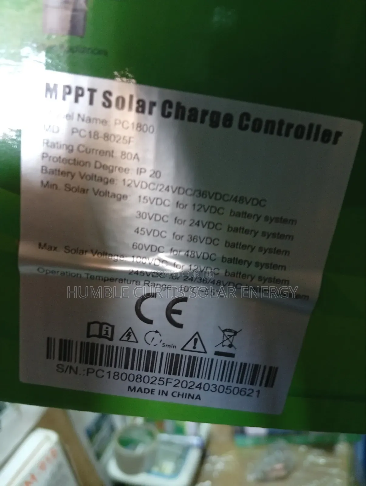 Must MPPT 80ah Charge Controller