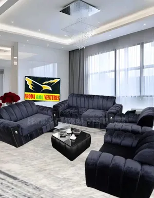 Living Room Couch. 7 Seaters Sofa Chairs With Table