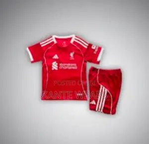 Liverpool Kids Jersey 2025/26 Top Shorts