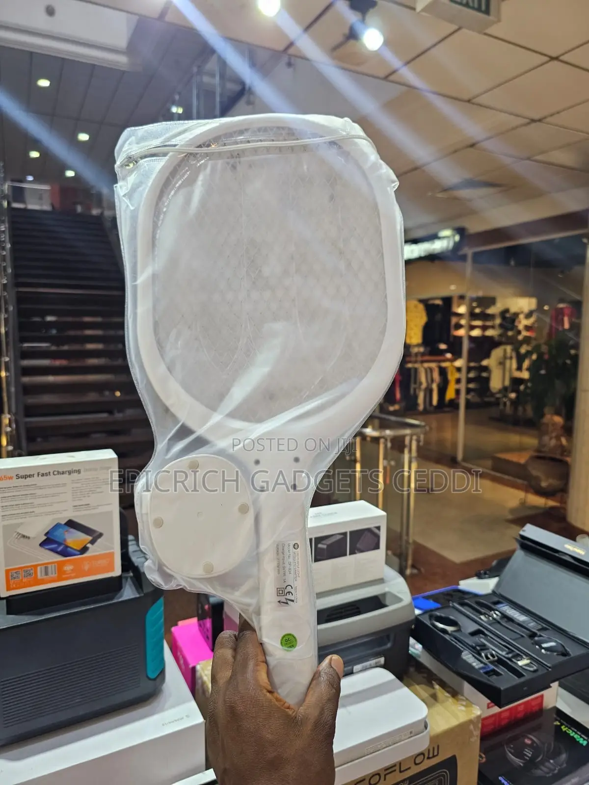 Electronic Rechargeable Mosquito and Fly Swatter