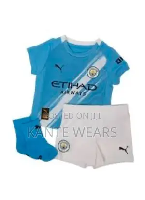 Man City Kids Jersey 2025/26 Top Shorts