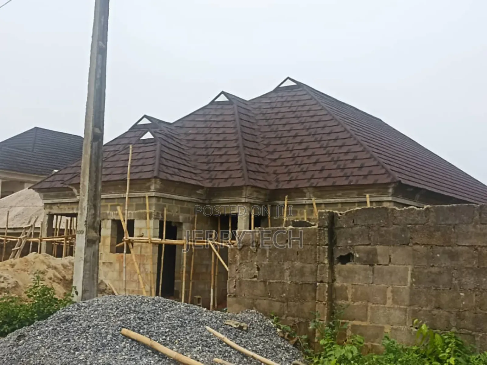 Shingles Brown With Black Patch