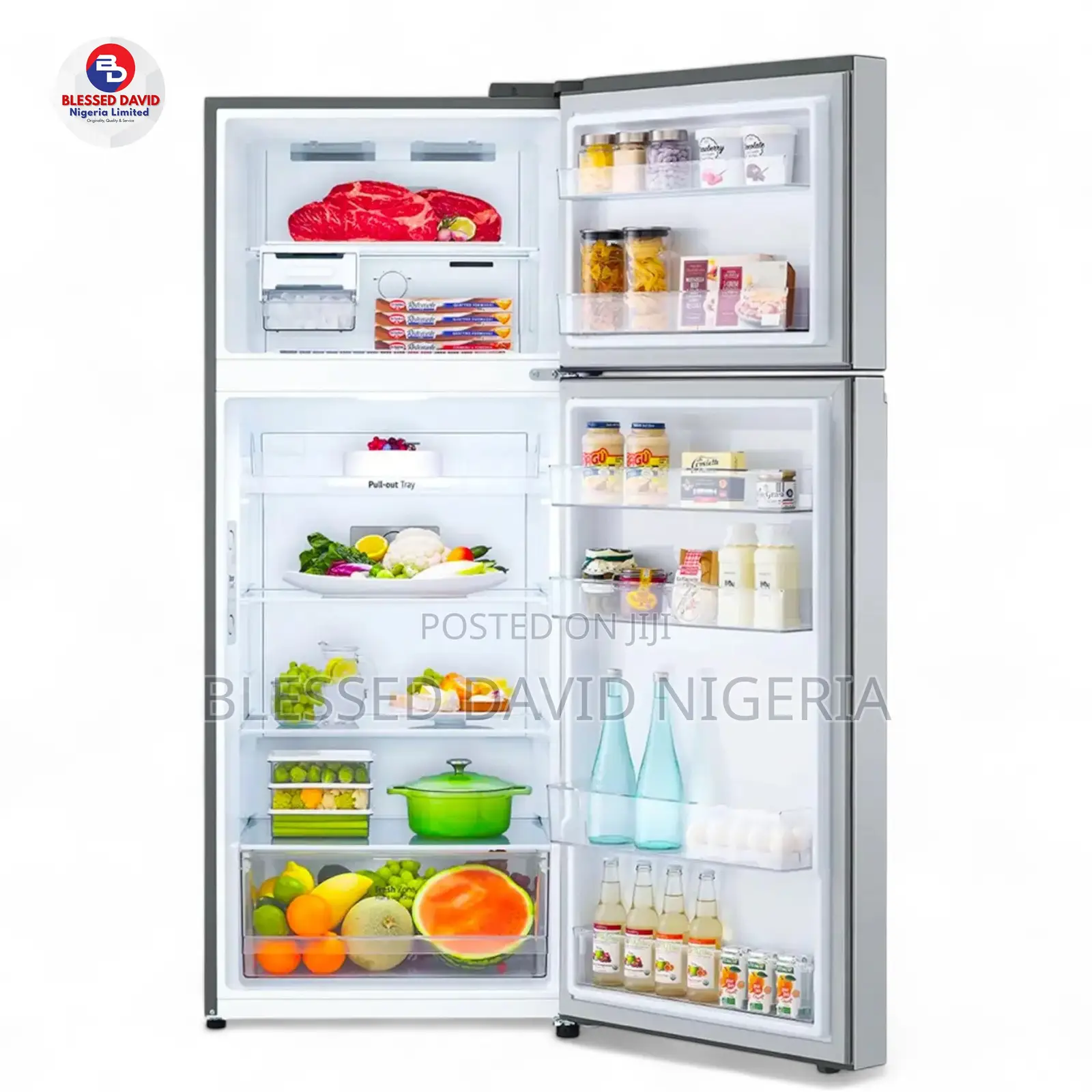 Lg Top Freezer Refrigerator 375l (Gn-b372plgb)