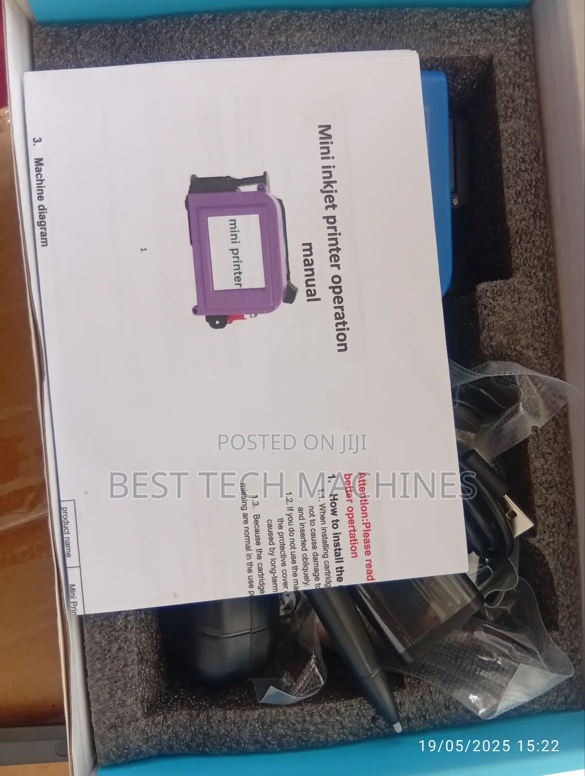 Automatic Mini Handheld Inkjet Batch Date Coding Machine