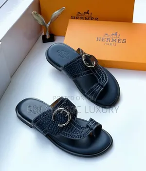 💯 Quality Luxury Men's Slippers Hermes Well Branded Package