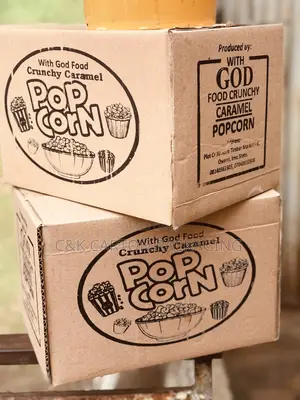 Carton Box for Popcorn Pack One Colour Printed