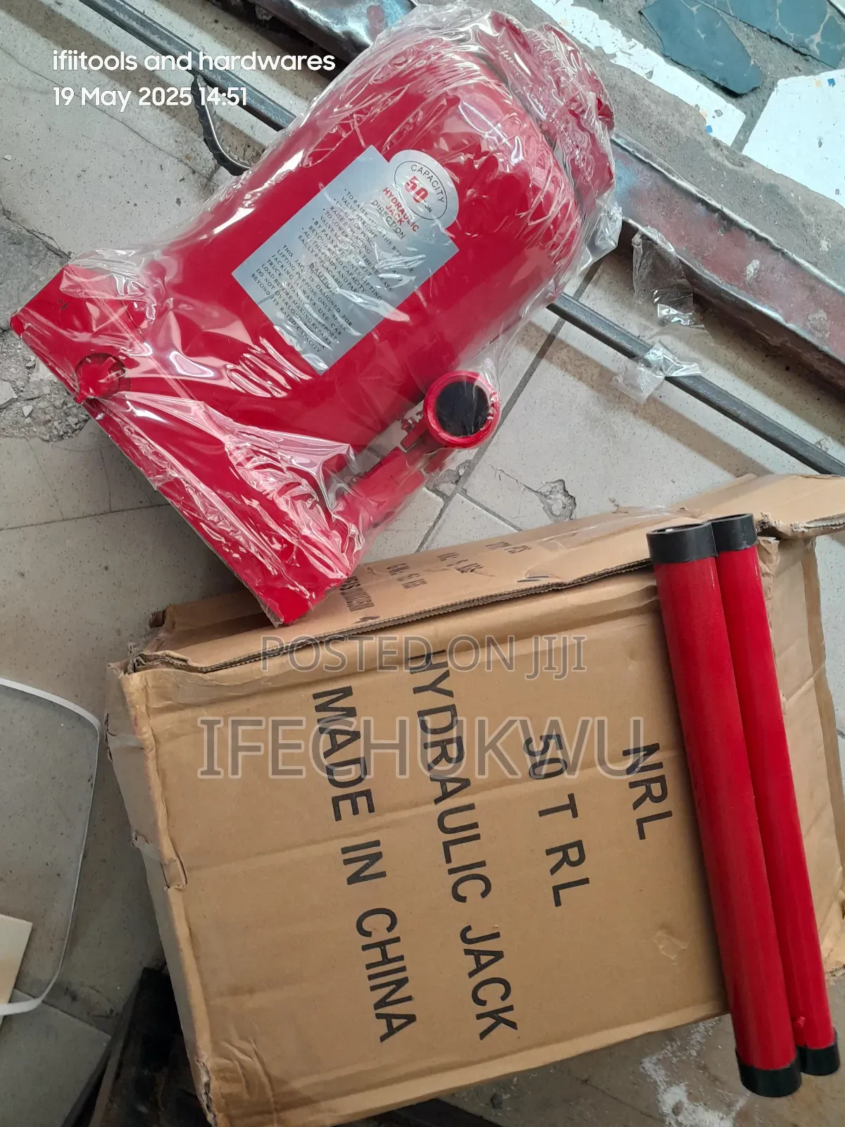 50 Tons Hydraulic Bottle Jack