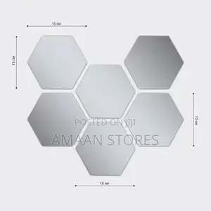 12pcs Hexagon Mirror