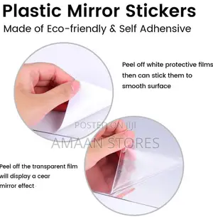 12pcs Hexagon Mirror