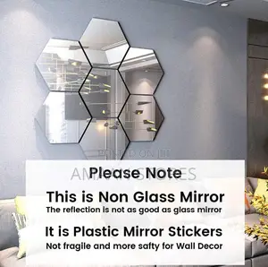 12pcs Hexagon Mirror