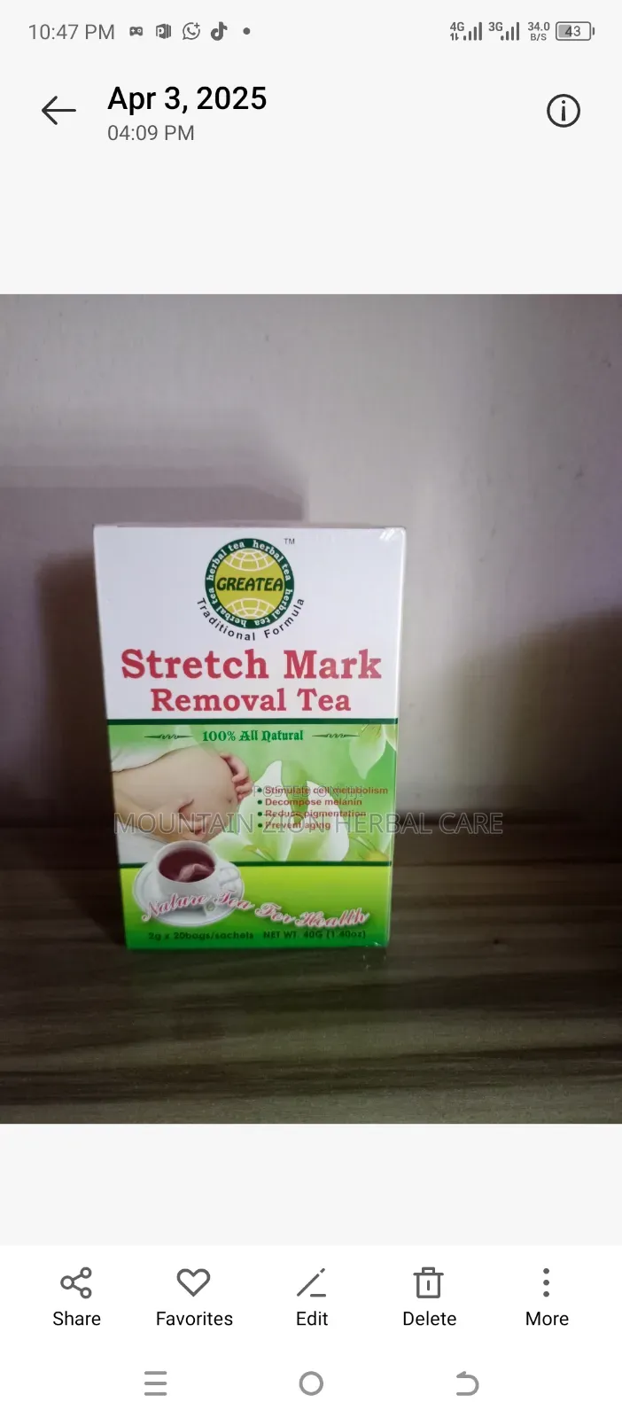 Stretch Mark Removal Tea