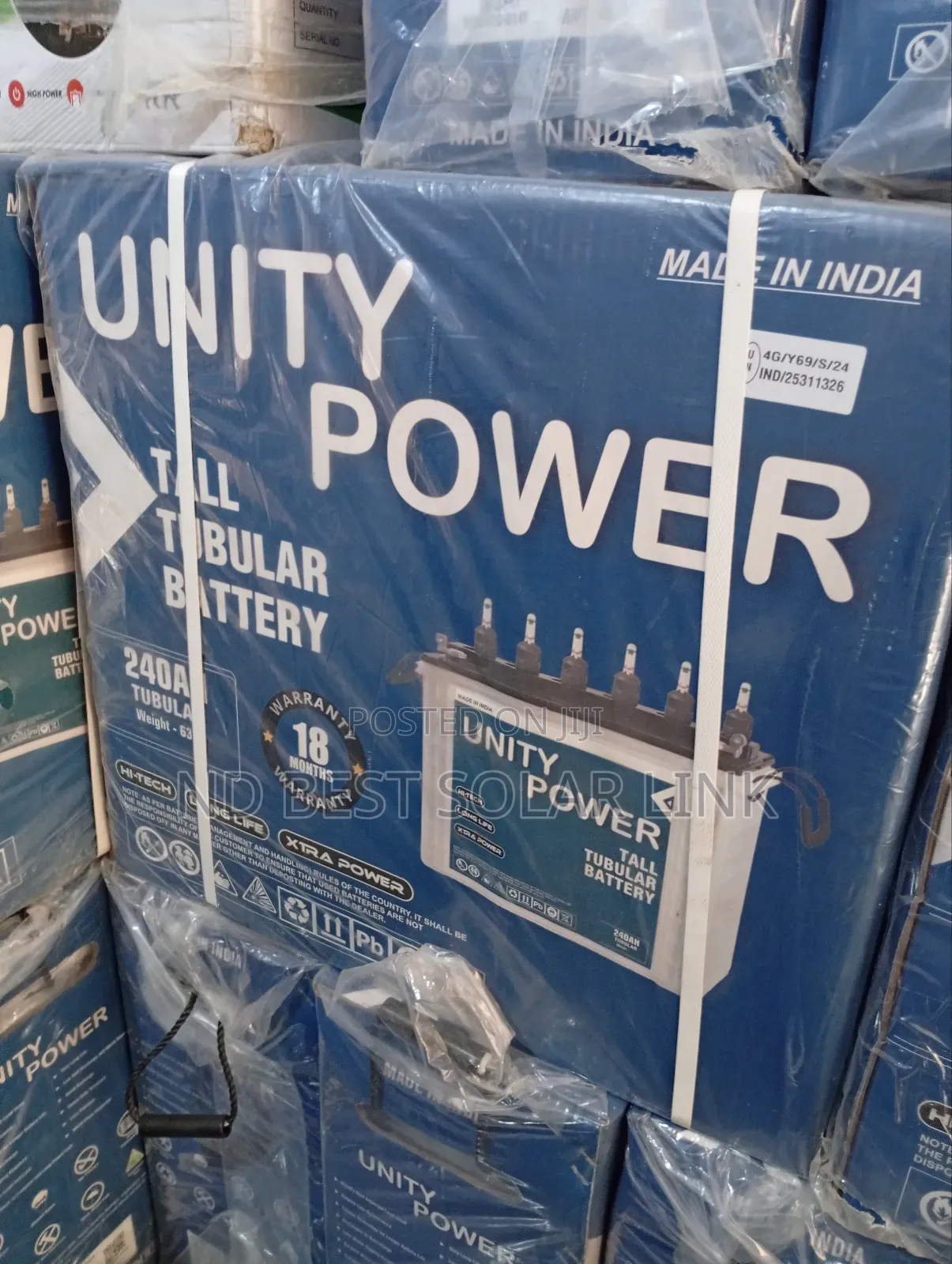 240ah Unity Power Tubular Battery