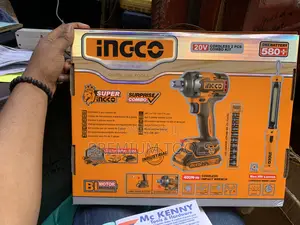 Ingco Cordless Impact Wrench With 2 Batteries